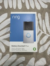 Ring Battery Doorbell Plus 1536p HD+ Video, Satin Nickel