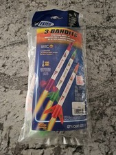 Estes Flying Model Rocket Kit 3 Bandits Model# 2435 Bandit