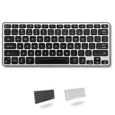 Compact Backlit Bluetooth Keyboard for Mac   Space-Saving, Rechargeable Multi...
