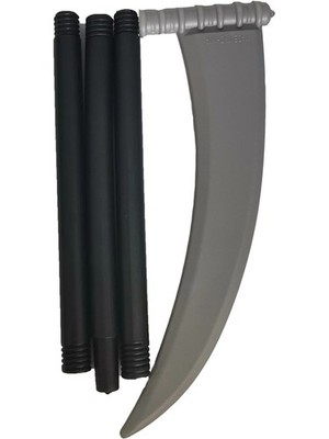 4-Piece Undead Grim Reaper Scythe Costume Accessory