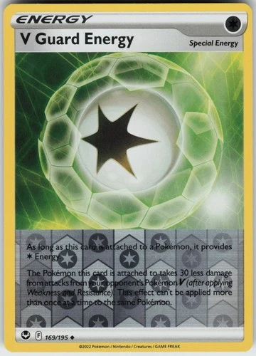 PO-06 Reverse Holo V Guard Energy 169/195 SWSH12: Silver Tempest
