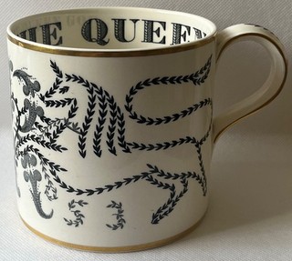 Large Wedgwood Queen Elizabeth II 1953 Coronation Mug Designed By Richard Guyatt
