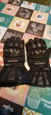 Motorrad Leder Handschuhe - Bild 1 von 3