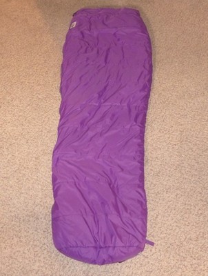 Vtg. The North Face Yeti Brown Label RH Zip Sleeping Bag Purple Size L 32'' x 86''