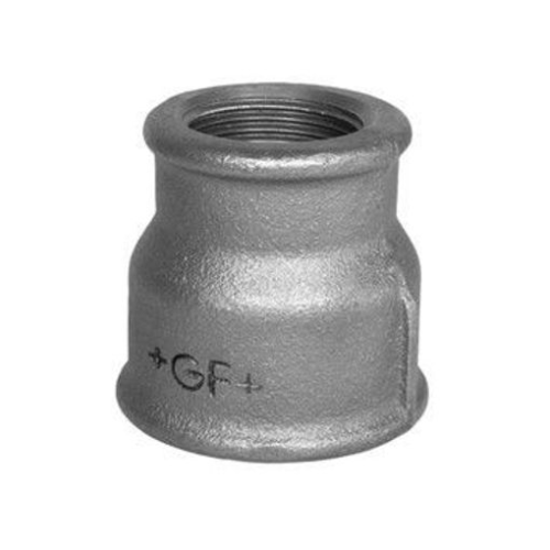 32nb x 20nb (1.1/4 x 3/4 in) Galvanised Malleable Iron Reducing Female Socket GF