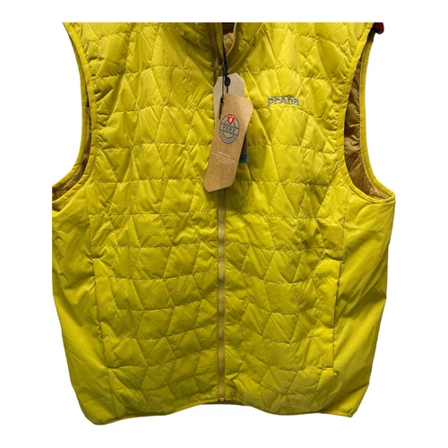 Prana Alpine Air Vest Mens Size Large Yellow Full Zip Lightweight Primaloft NWT image 4