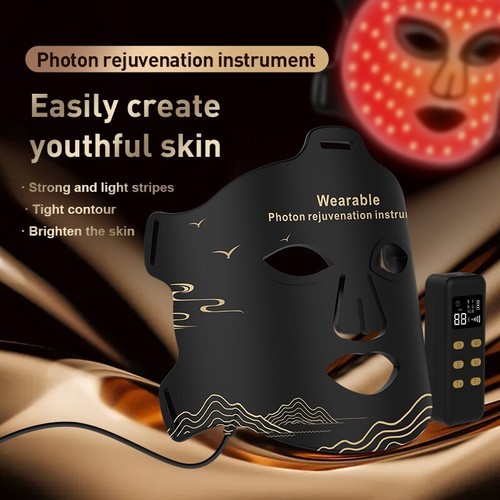 LED-Gesichtsmaske / Lichttherapie 4 Farben Hautverjüngung / Faltenentfernung - 第 1/9 張圖片
