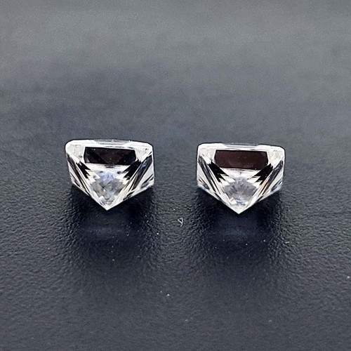 4 MM Lab Grown CVD Diamond Pair D COLOR VVS CLEAN Square Cut Non Certified - Picture 6 of 6