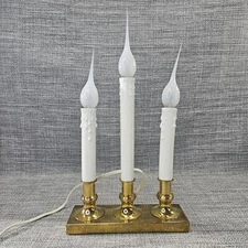 Kurt S. Adler Triple Electric Brass Candolier w/Silicone Bulbs