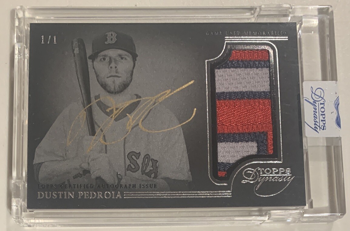 Dustin Pedroia 1/1 Autograph Patch 【公式通販】