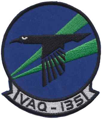 US Navy VAQ-135 Electronic Attack Squadron gestickter Aufnäher Abzeichen - LETZTE PAAR