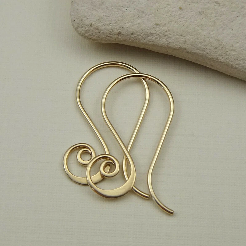 Gold Filled Spiral Earrings - Interchangeable Earring Hooks - Fancy Ear  Wires