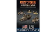 Flames of War UBX74 Armored Rifle Company HQ (2 Vehicles & Infantry) Miniatures