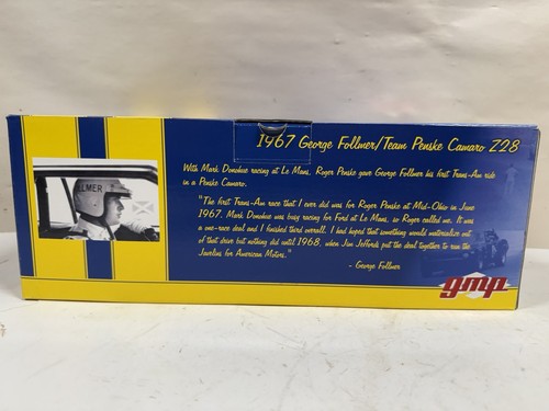 1/18 1967 Sunoco #16 Chevy Z28 Camaro George Follmer Penske Racing DieCast GMP - Picture 18 of 22