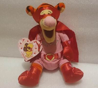 DISNEY STORE - Super Love Tigger Stofftier Beanie Baby Plüschtier MIT ETIKETT Valentinstag