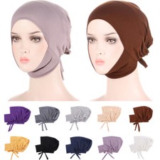 Islamic Women Muslim Underscarf Hijab Inner Caps Ninja Hat Pre-Tied Head Wrap