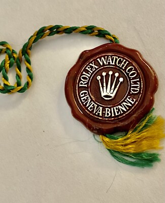 Vintage Rolex Officially Certified Chronometer Swiss - Red Hang Tag no hologram