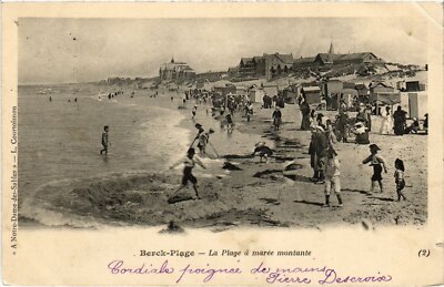 AK Berck-Plage La Plage bei steigender Gezeiten (1274407)