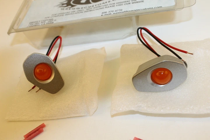 GREGGS CUSTOMS SUZUKI 04-05 GSXR600 750 03-04 GSXR1000 PLATA SEÑAL DE MONTAJE EMPOTRADO Foto 3 de 4