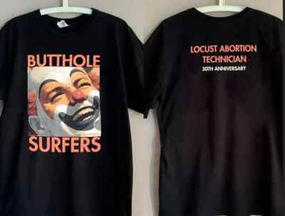 #ad 1980s Butthole Surfers Locust Abortion Technician 30th Anniversary T Shirt $34.70