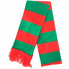 Christmas Green Red Scarf Elf Santa's Helper Festive Neck Fancy Dress Costume