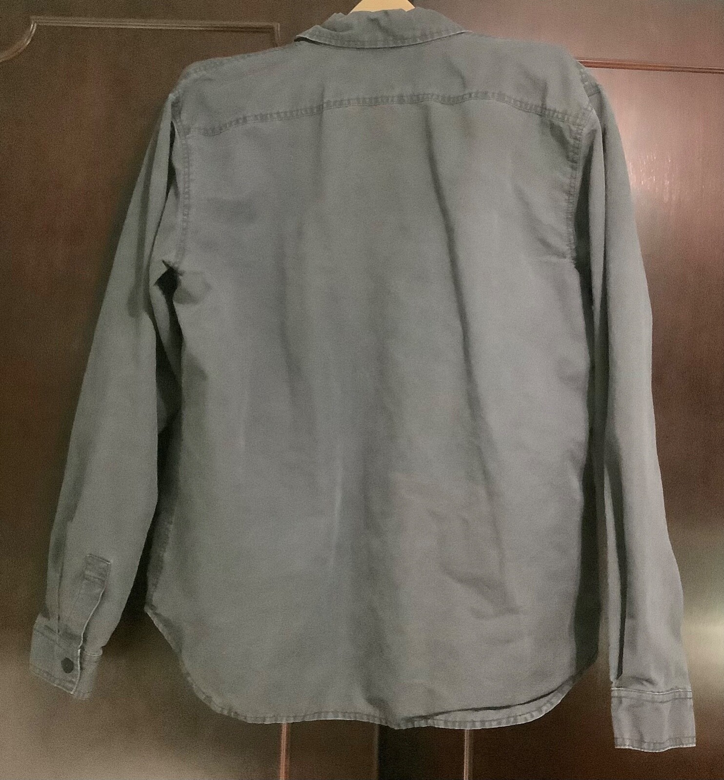 Coors light Techstyles Long Sleeve Work Shirt Gray… Gem