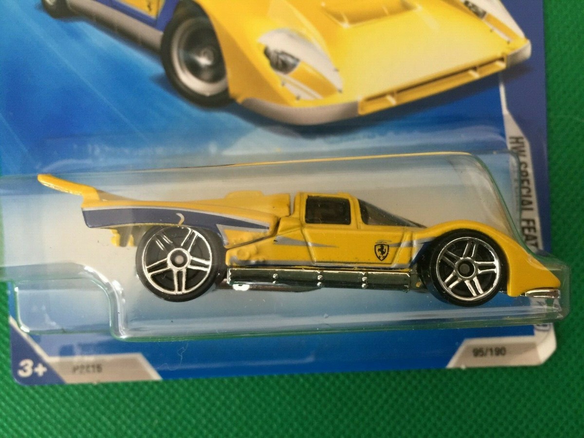 2009 Hot Wheels #95 HW Special Features 9/10 FERRARI 512M YELLOW