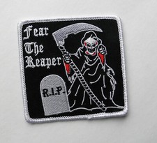Grim Reaper Fear the Reaper Embroidered Patch 3 inches