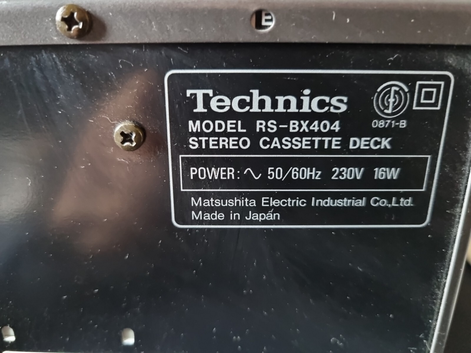 Technics RSBX404 STEREO CASSETTEN DECK mit Bedienungsanleitung eBay