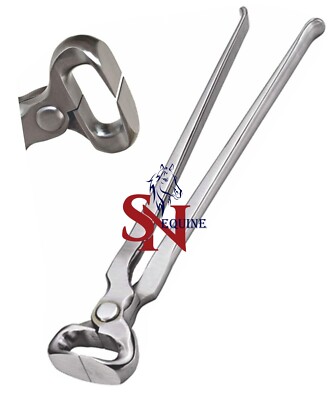Hoof Nipper 14'' Vanadium Steel Farrier Tool in Dull Finish,Horse Hoof Trimming