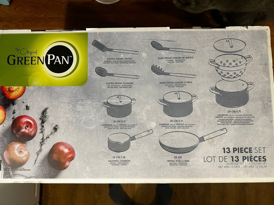 GreenPan Mayflower Healthy Ceramic NonStick 13Piece Cookware Pots and