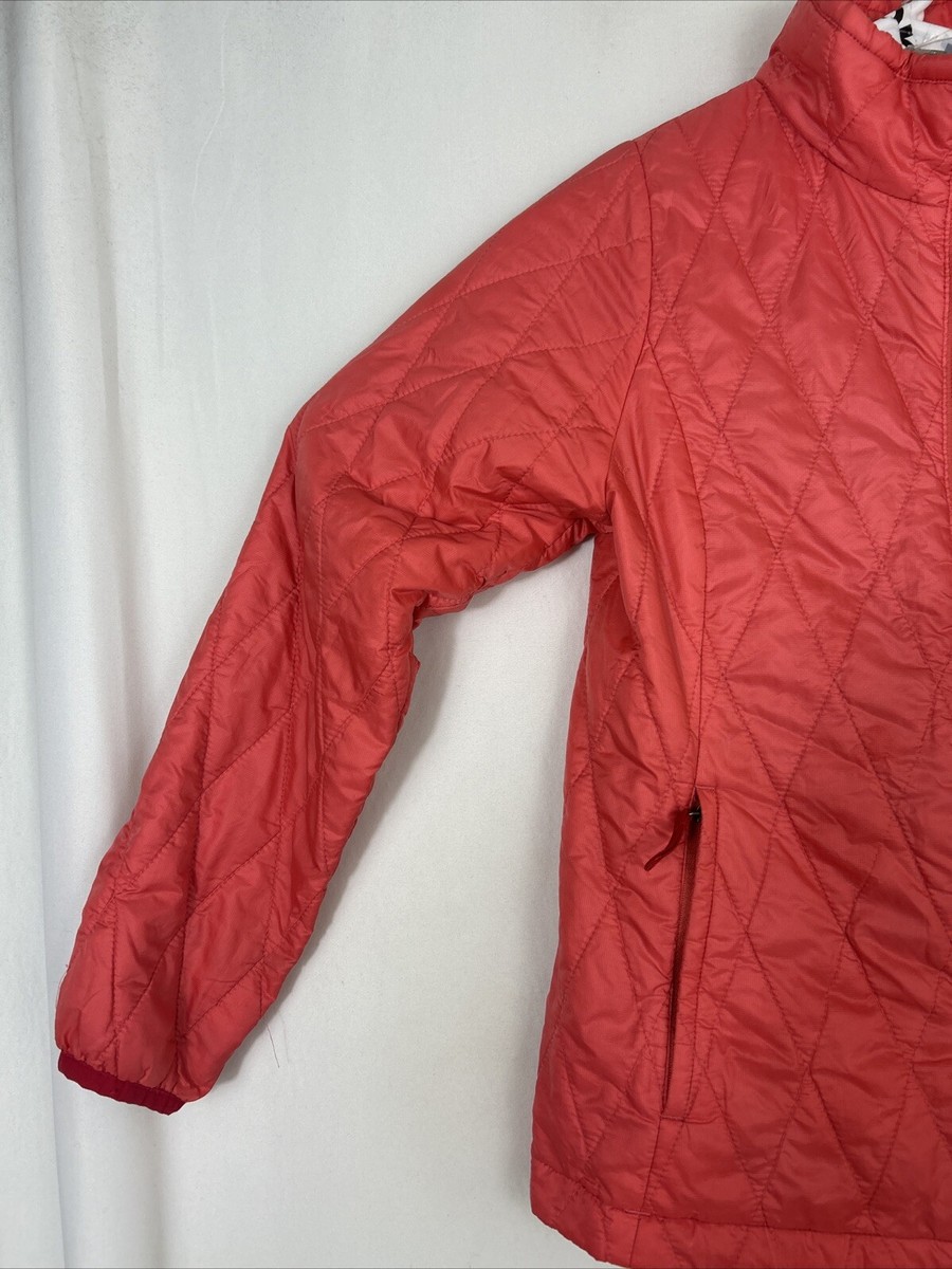 Patagonia Kids Large Puffer Jacket Primaloft Diamond Quilted Pink
