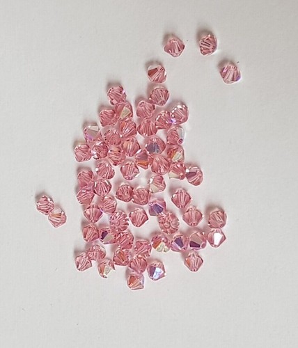 144x Made with SWAROVSKI 5328 CRYSTAL AB 4mm BICONE XILION BEAD - Picture 10 of 28