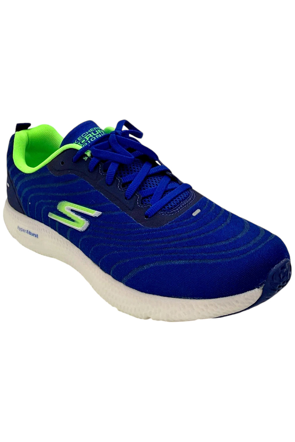 Skechers Mens Go Run 8-Бионические кроссовки на шнуровке Синийлаймовый 11190₽
