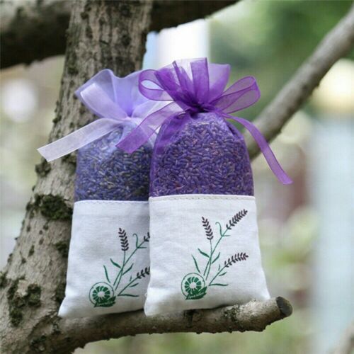 Lavender Sachet Bags Lavender Buds for Home Fragrance, Natural Deodorizer Lot - Afbeelding 1 van 28
