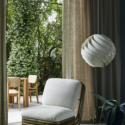 Large Louis Weisdorf Turbo Pendant for Gubi (white)
