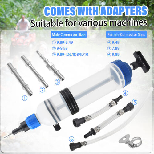 1.5L Oil Pump Suction Vacuum Transfer Hand Syringe Gun Gearbox Extractor Tool UK - Picture 2 of 14