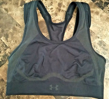 Under Armour Black Vanish Seamless Mid-Impact Sports Bra Black MD
