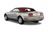 2005-14 Ford Mustang Convertible Soft Top W Dot Approved Heated Glass Burgundy