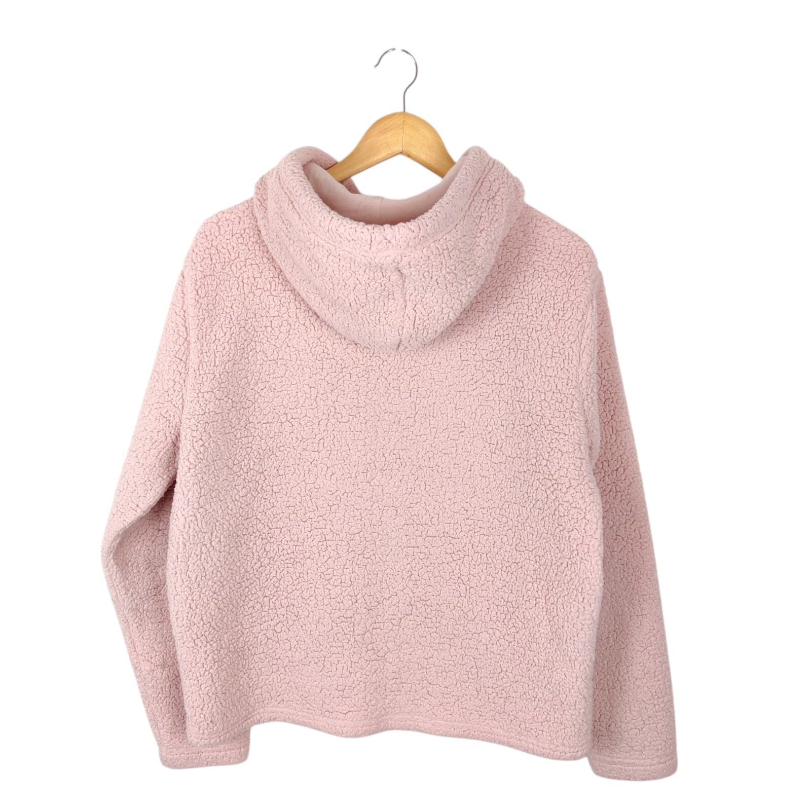 Felpa con cappuccio donna Fila rosa in pile Teddy taglia media