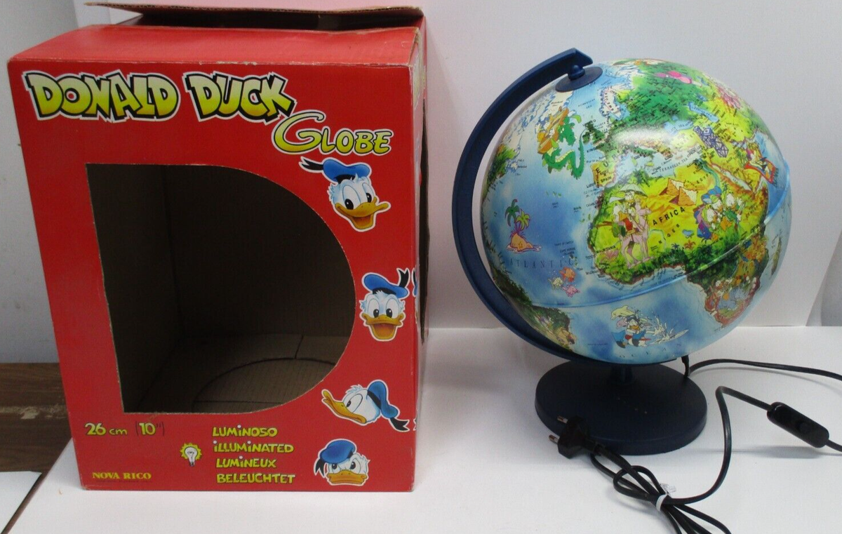 NEAT! Walt Disney DONALD DUCK Pictorial GLOBE 10