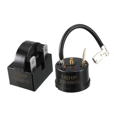 Refrigerator PTC Relay 33 Ohm 2 Pin + Compressor Overload Protector