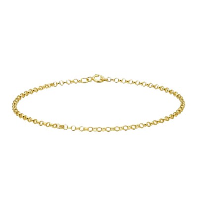 Solid 9ct Yellow Gold Belcher Bracelet 20cm/8mm UK