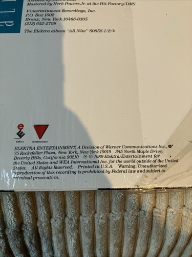1989 All Nite Entouch feat. Keith Swear Vintertainment Records LP 12" Vinyl - Picture 3 of 8