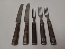 Primative Civil War era Silverware collection