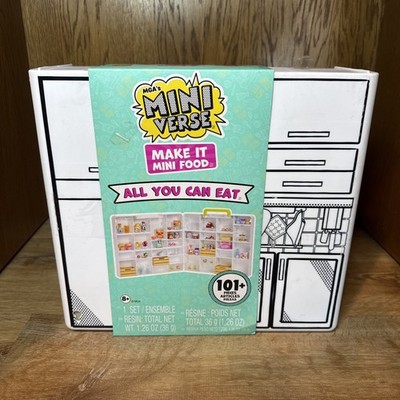 MGA's MiniVerse ALL YOU CAN EAT Make It Mini Food Collection 101+ Pieces New