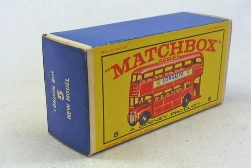 Lesney Matchbox Toys MB5d Routemaster Bus ORIGINAL Empty E1 Type Box