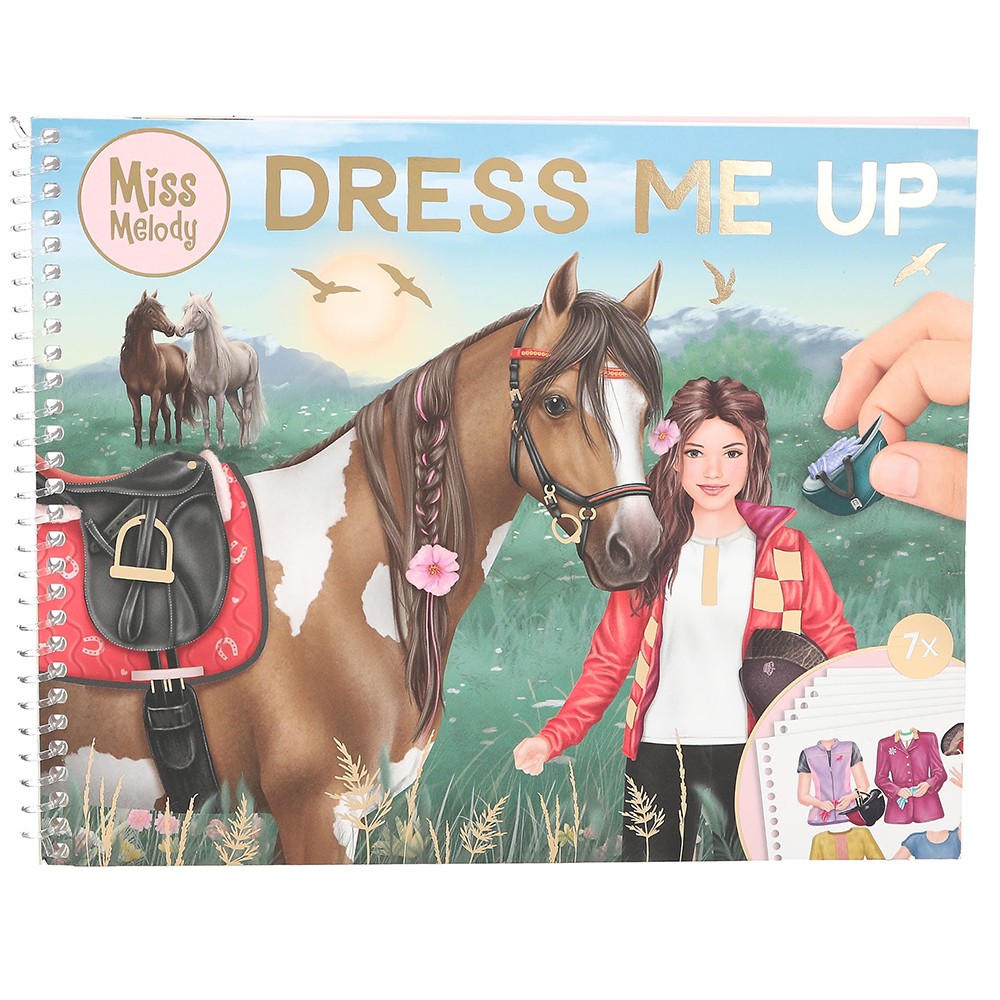 Miss Melody Dress Me Up Big Stickerbook Horses Depesche Kids Ages 6+