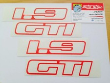 Peugeot 205 GTI 1.9 -  Autocollants Stickers Custodes Badges - Ports Inclus