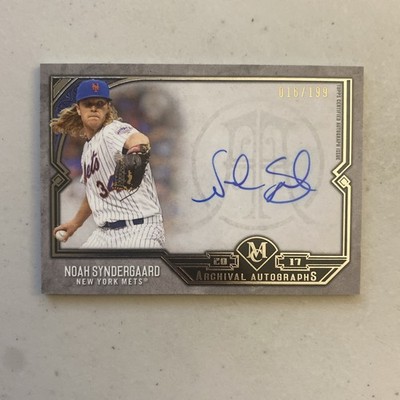 2017 Topps Museum Collection Archival Auto 16/199 Noah Syndergaard #AA-NS Mets